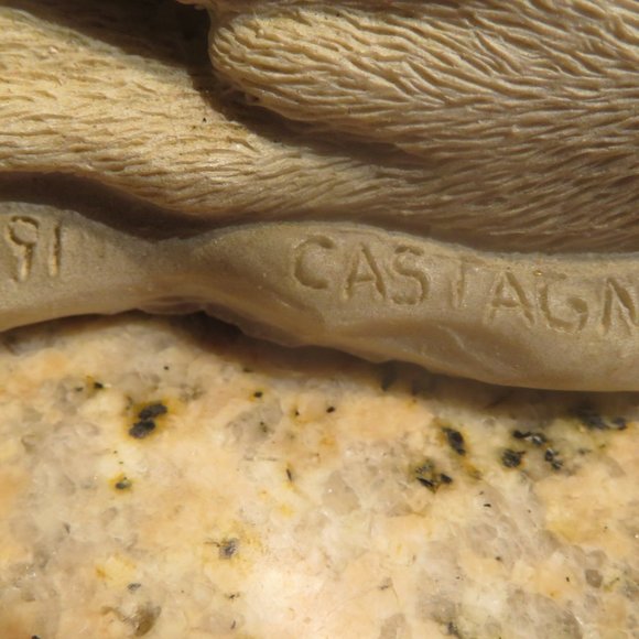 *Vintage* 1991 Castagna SEAL & Pup Resin Figurine (K389) - Picture 6 of 6